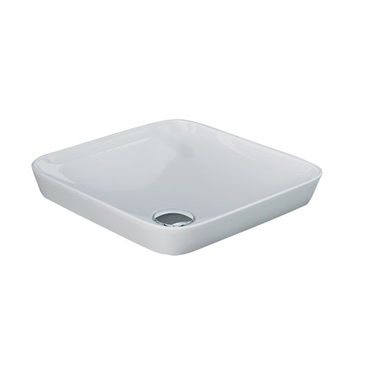 Variant 14" Square Drop In Lavatory Sink in White