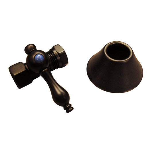 1/4 Turn Tub Supply Line Stop Pair 1/2" Comp x 1/2" IPS Oil Rubbed Bronze
