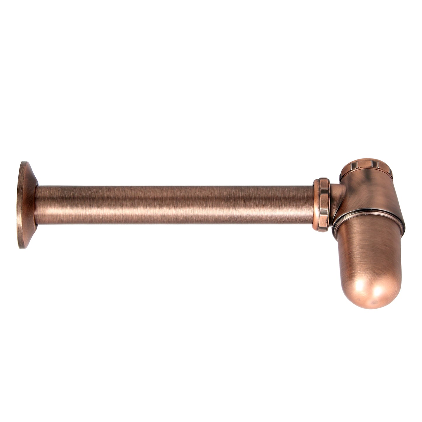 Lavatory Trap with Wall Flange Antique Copper
