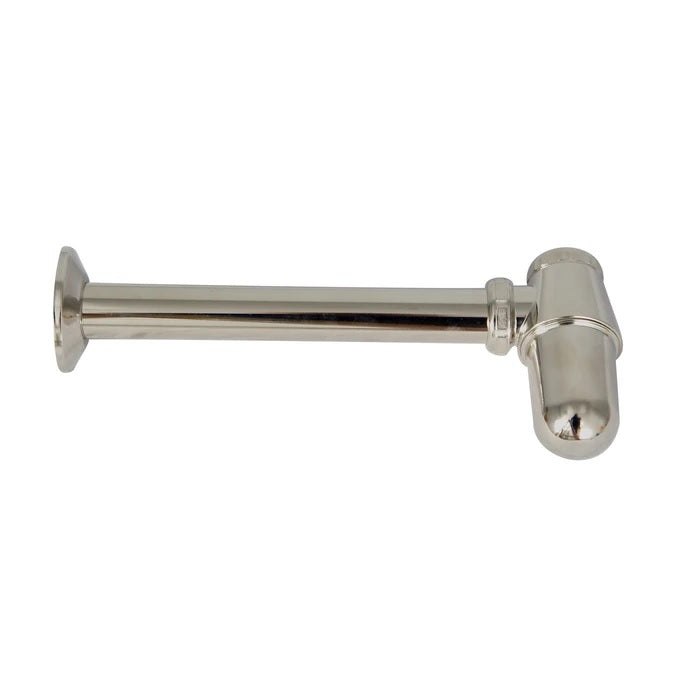 Lavatory Trap with Wall Flange Polished Nickel