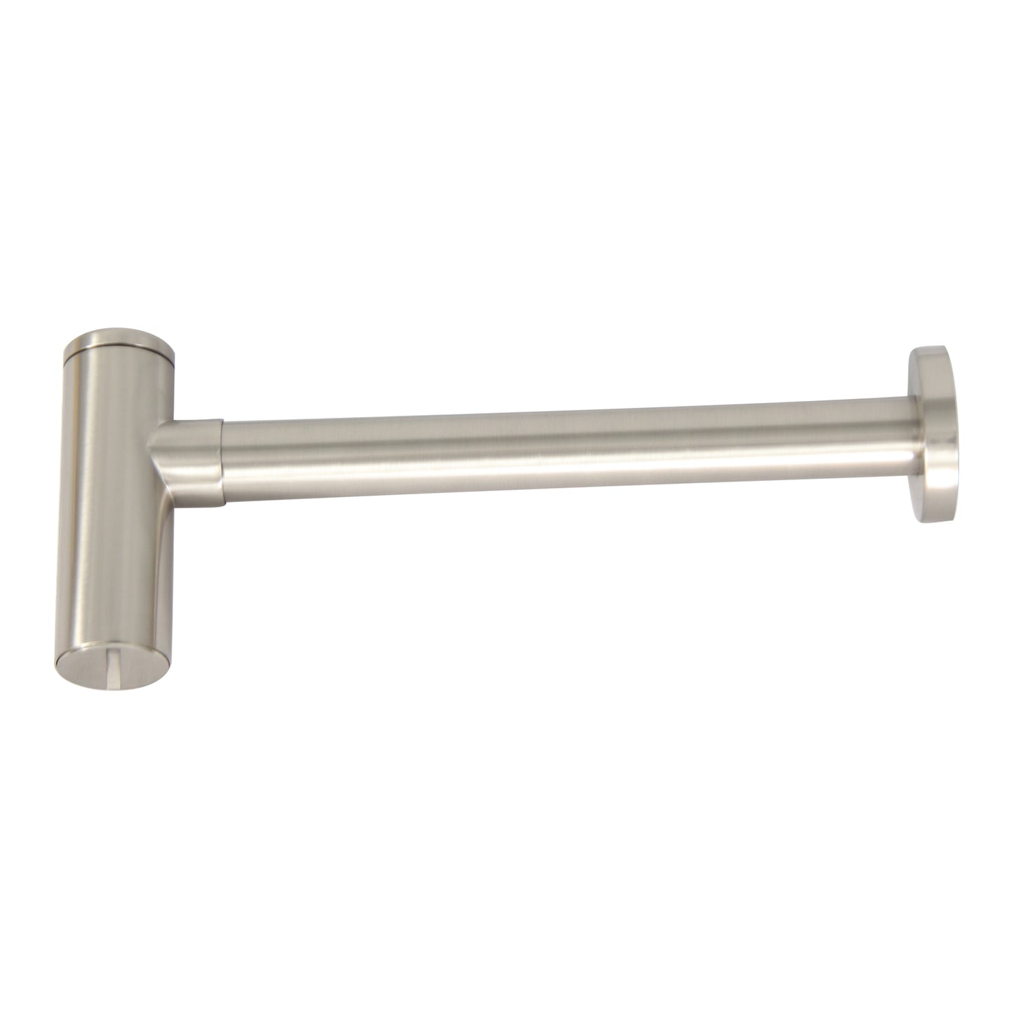 Contemporary Lavatory Trap Brushed Nickel 1-1/4" with Wall Flange