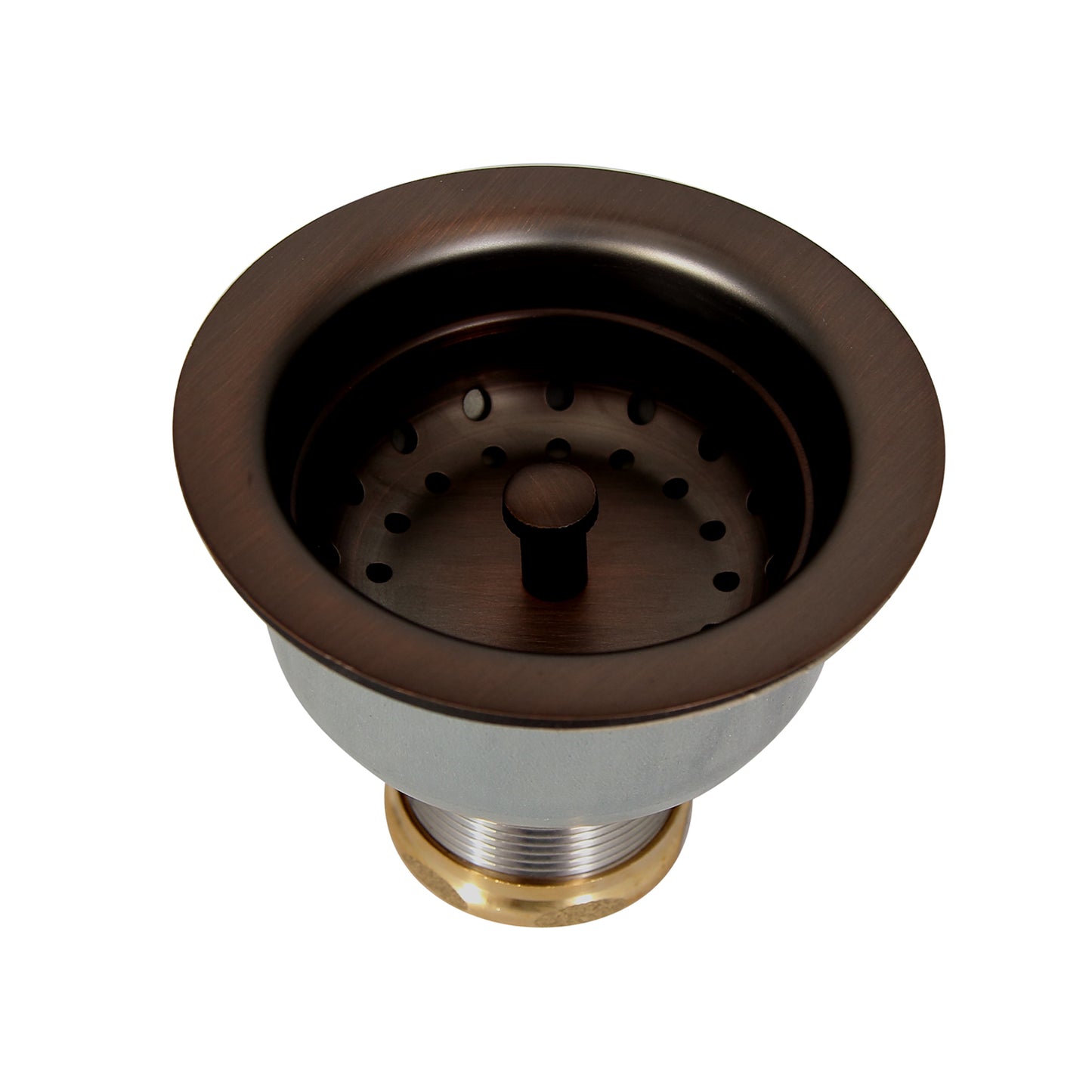 Kitchen Sink Strainer for 3-1/2" Drain with 3-1/2" Shank Oil Rubbed Bronze