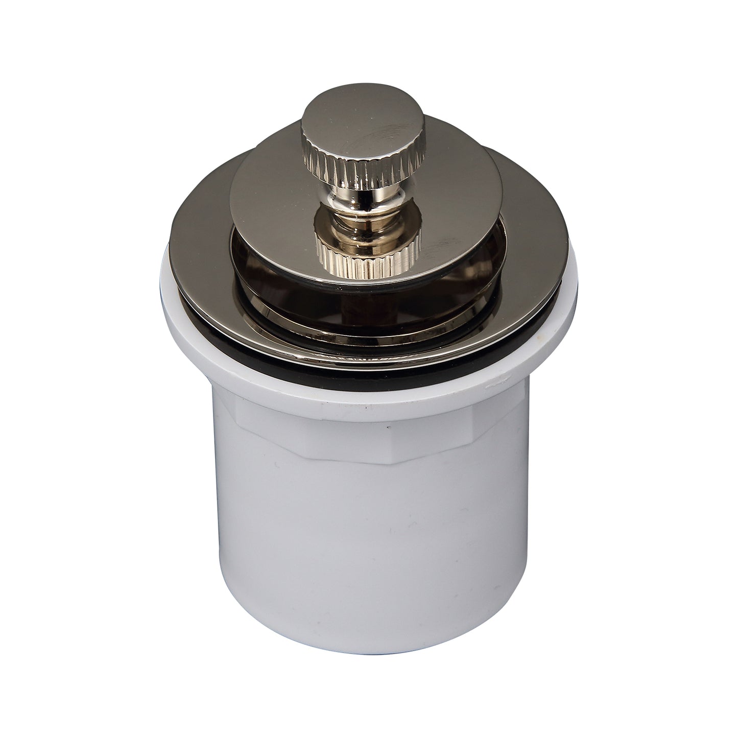 Bath Tub Drain Lift Turn with 1-1/2" Flange PVC Adapter Polished Nickel