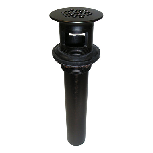 Lavatory Grid Drain with Overflow Oil Rubbed Bronze