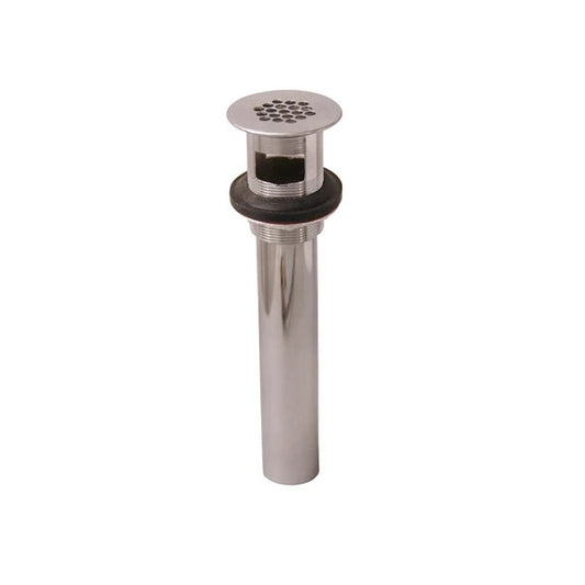 Lavatory Grid Drain with Overflow Polished Nickel