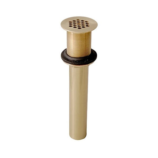 Bathroom Sink Grid Drain 1-1/4" No Overflow Polished Brass