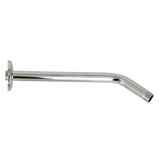 12" Standard Angled Shower Head Arm with Flange Chrome