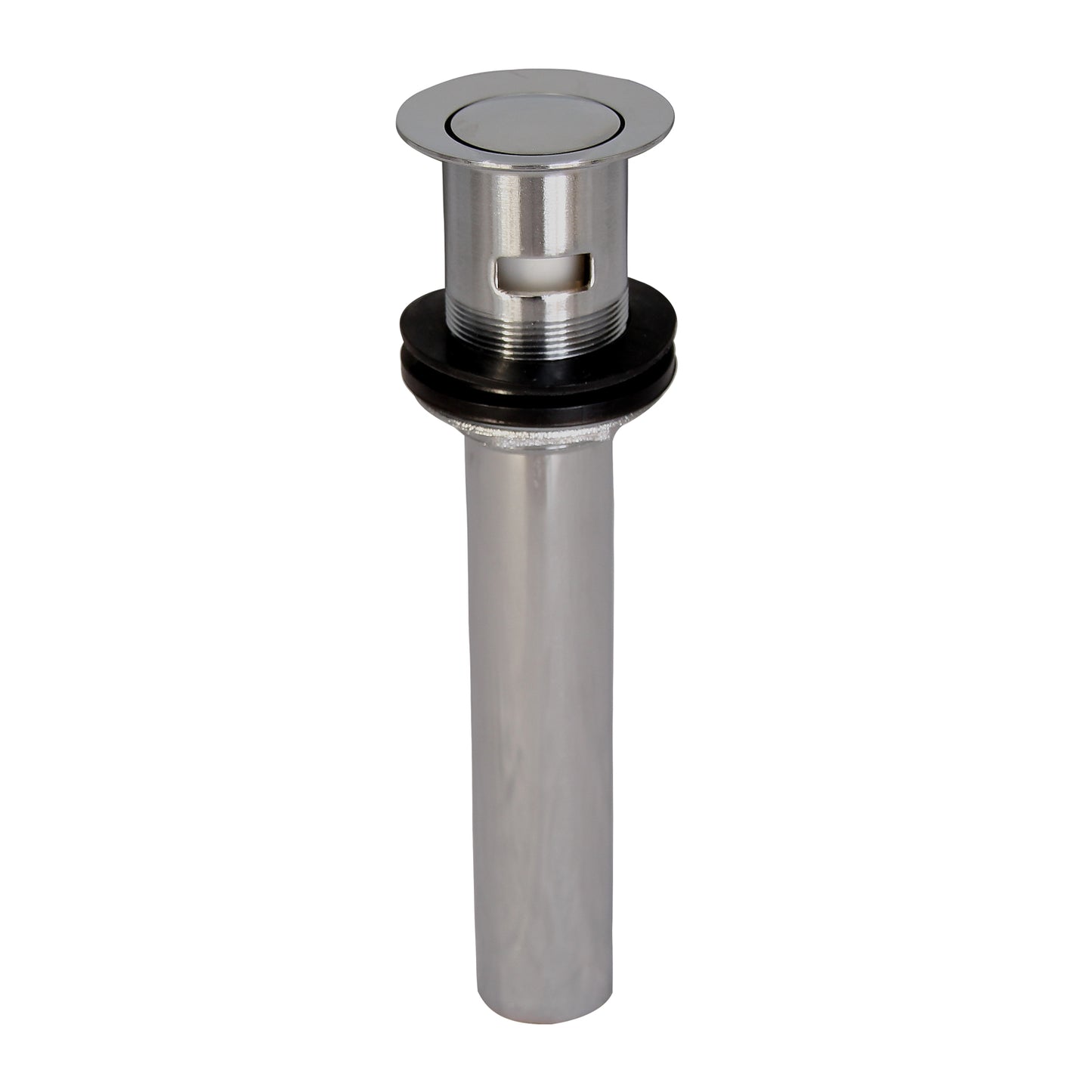 Pop-Up 2-1/8" Bathroom Sink Drain with Overflow Hole in Chrome