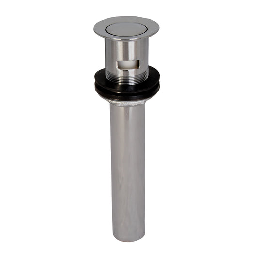 Pop-Up 2-1/8" Bathroom Sink Drain with Overflow Hole in Chrome