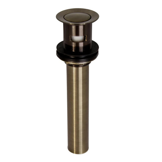 Pop-Up 2-1/8" Bathroom Sink Drain with Overflow Hole in Polished Nickel