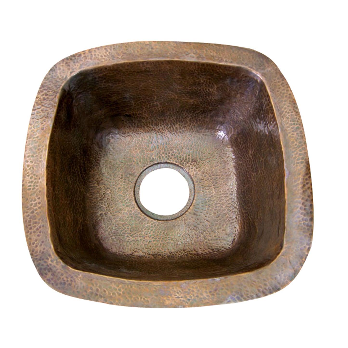Trent Hammered Antique Copper 18" Prep or Bar Sink