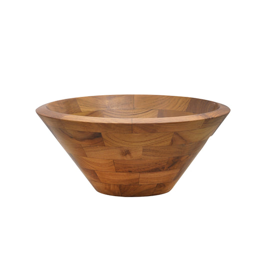 Catali Teak Vessel Sink 13-3/4" Round with Natural Finish