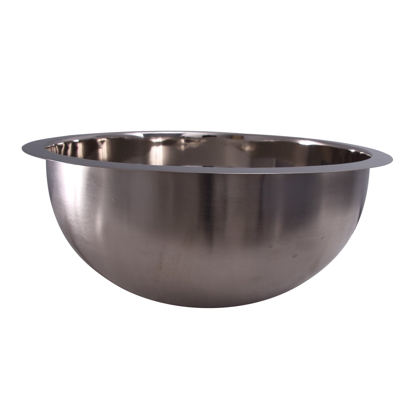 Arisbel 18" Round Polished Nickel Undermount Bathroom Sink
