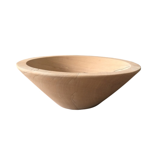 Laila Sandstone Vessel Sink 17" Conical Round with Polished Finish