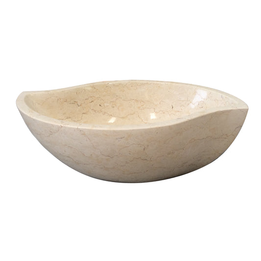 Canim Egyptian Cream Marble Vessel Sink with Polished Finish