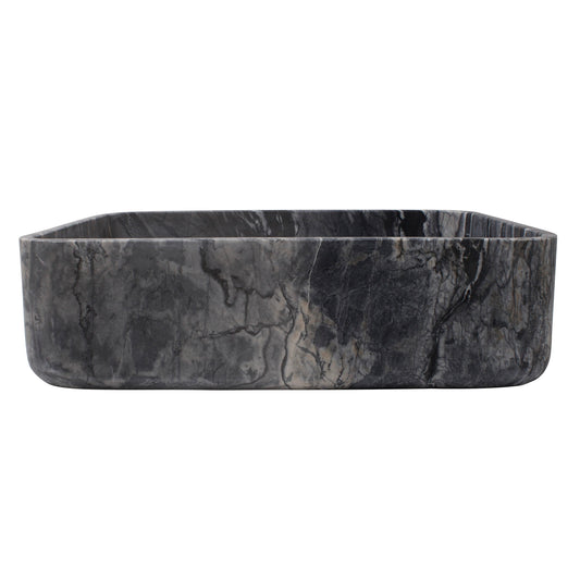 Maxton Rectangle Sink 18" Rectangle Lunar Marble with Honed Finish