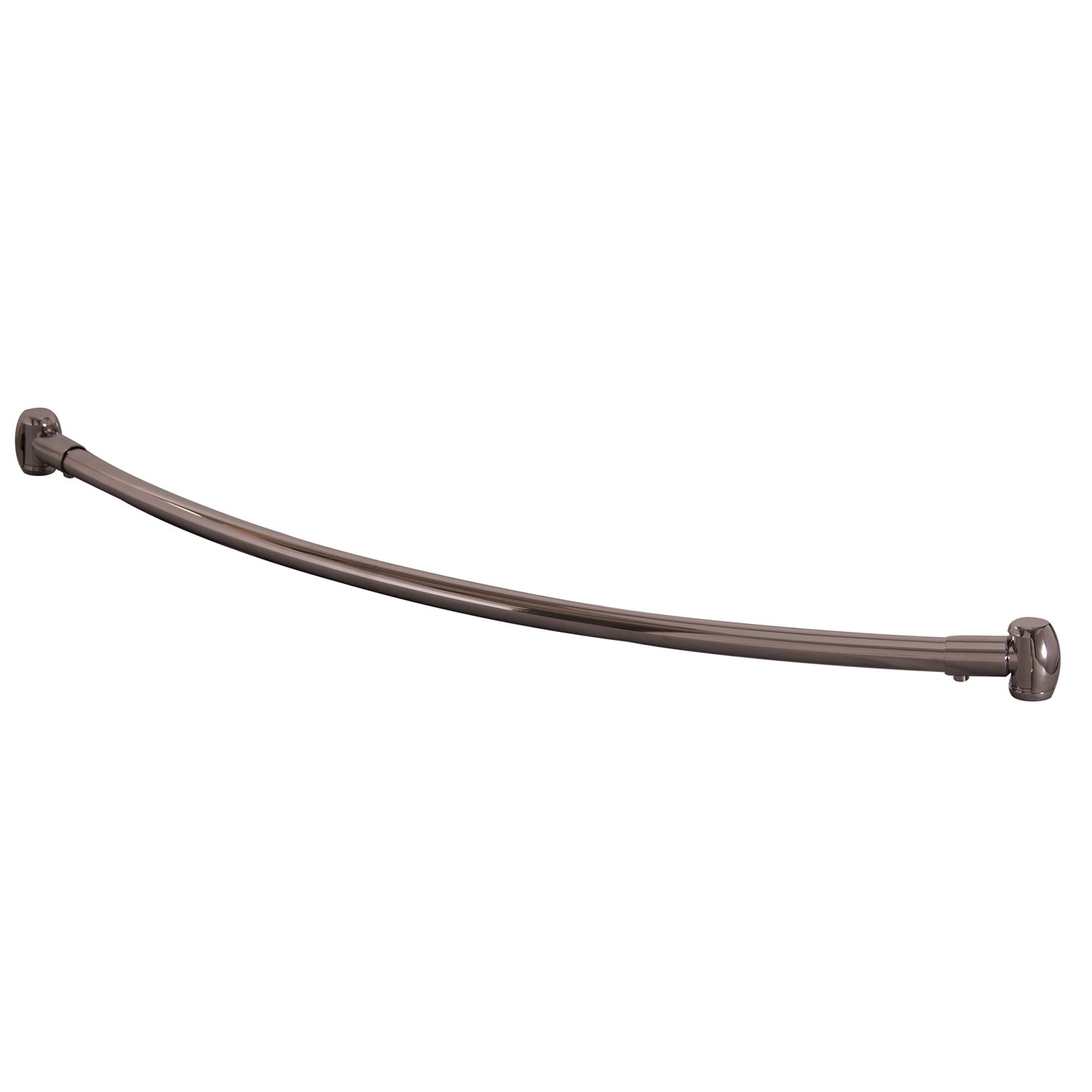 Curved 60" Shower Rod w/Flange in Polished Chrome