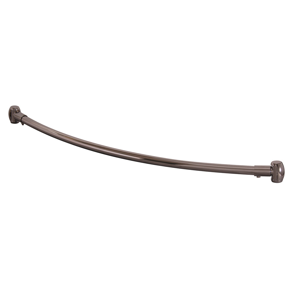 Curved 48" Shower Rod w/Flange in Brushed Nickel