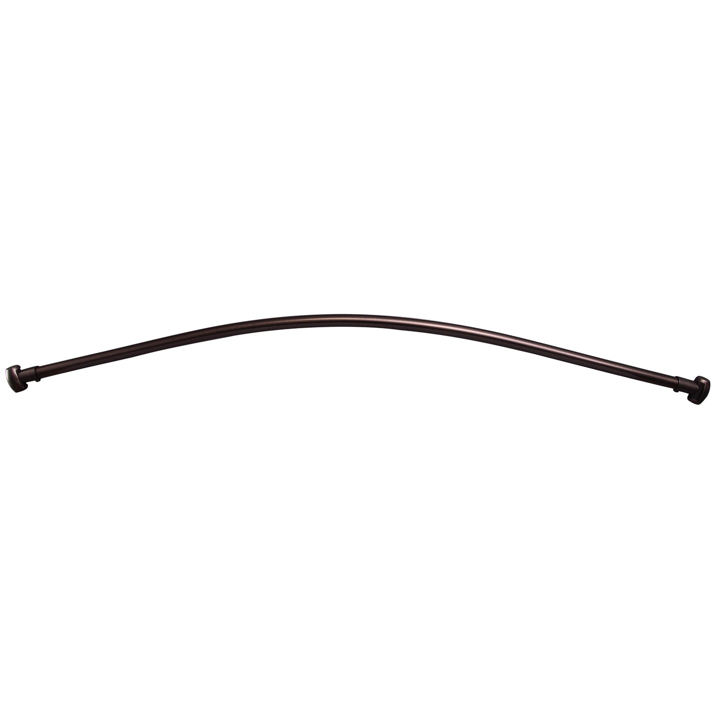 Curved 60" Shower Rod w/Flange in Oil Rubbed Bronze