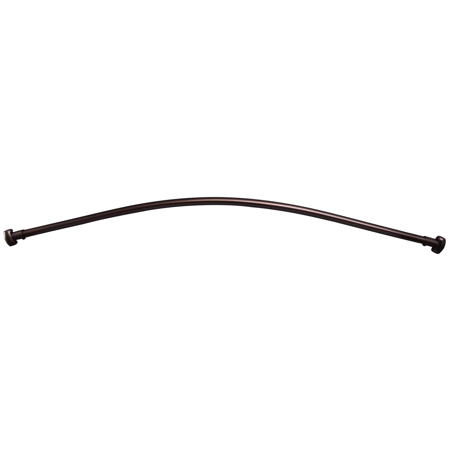 Curved 66" Shower Rod w/Flange in Oil Rubbed Bronze