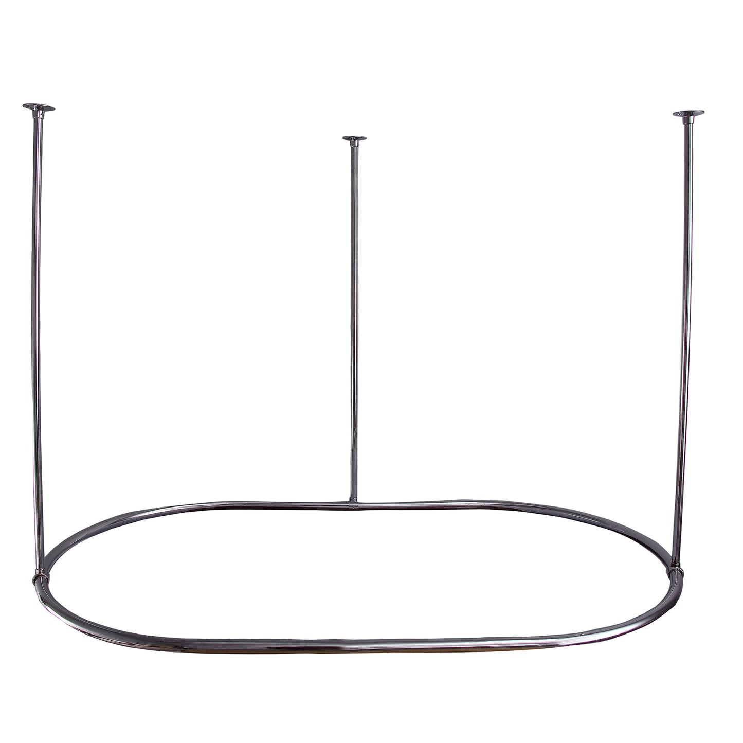 54" x 36" Oval Shower Curtain Ring in Chrome
