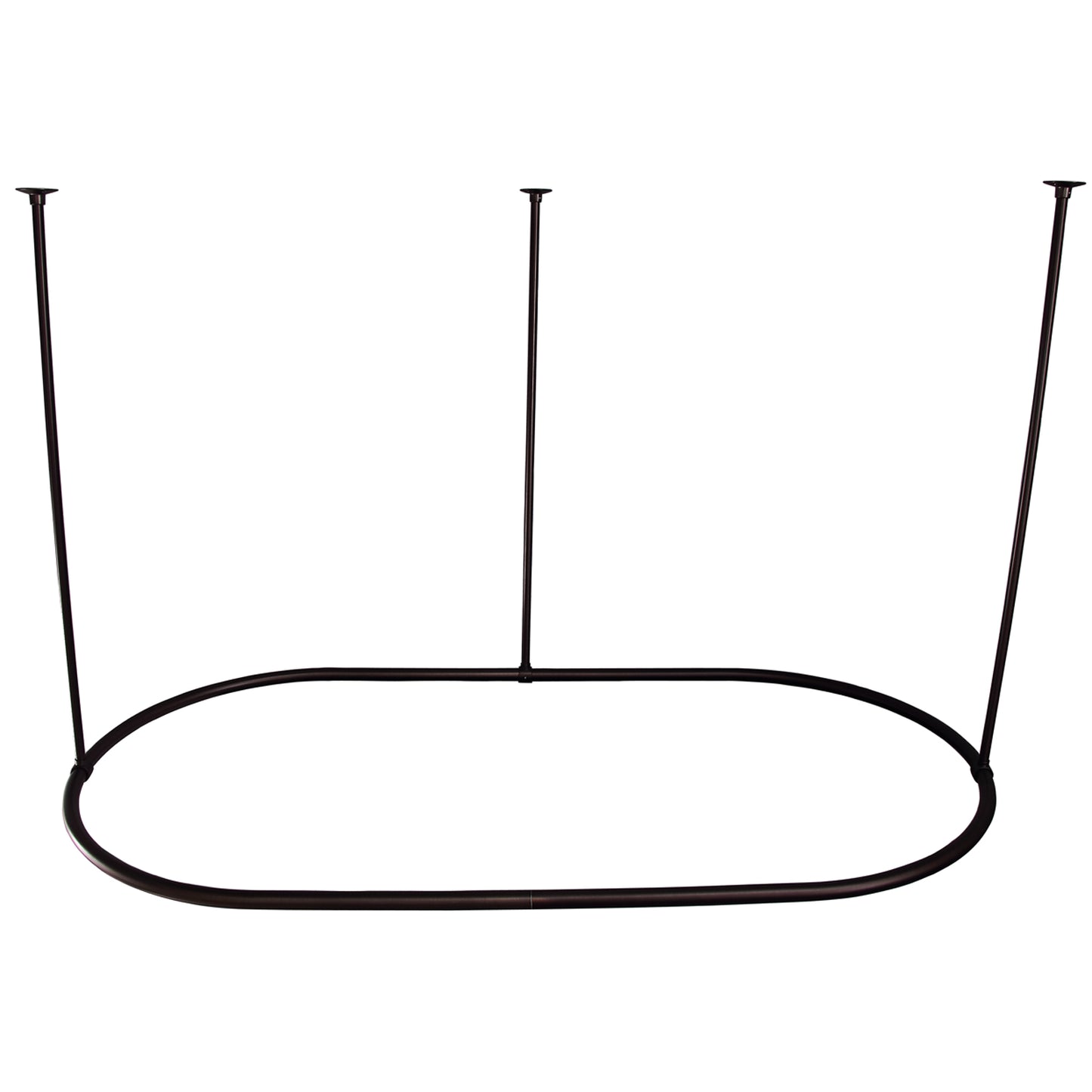 60" x 36" Oval Shower Curtain Ring in Oil Rubbed Bronze