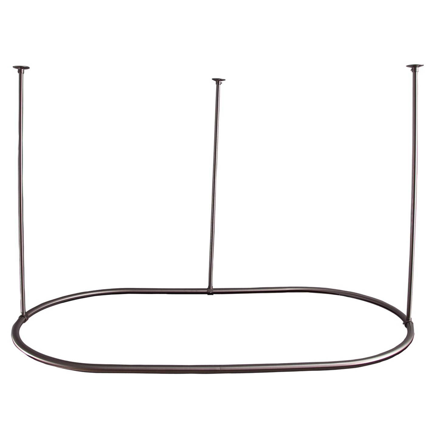 54" x 36" Oval Shower Curtain Ring in Brushed Nickel