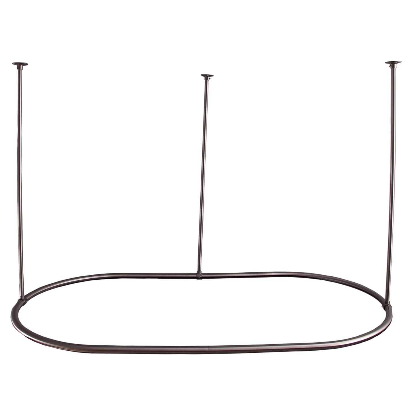 60" x 36" Oval Shower Curtain Ring in Brushed Nickel