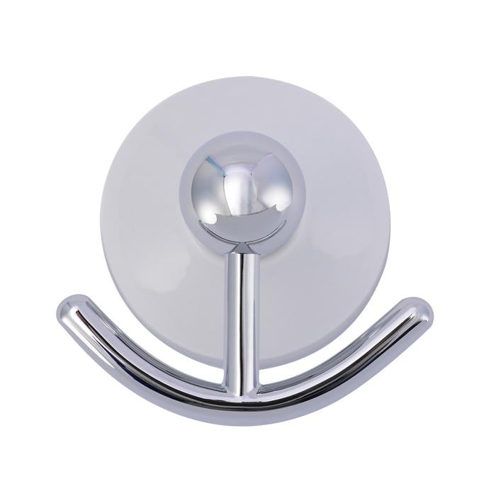 Anja Double Robe Hook in Polished Chrome