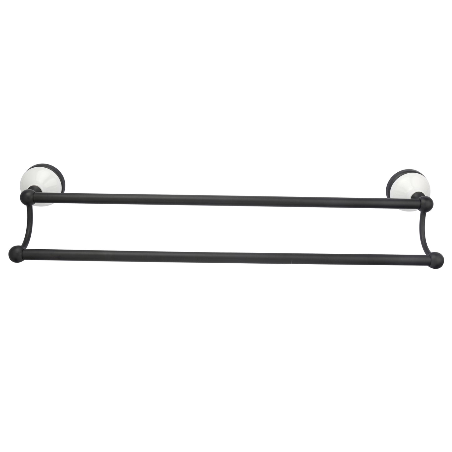 Anja Double Towel Bar 18" Matt Black