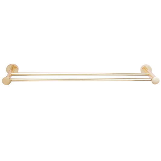 Plumer Double Towel Bar 24" Antique Brass