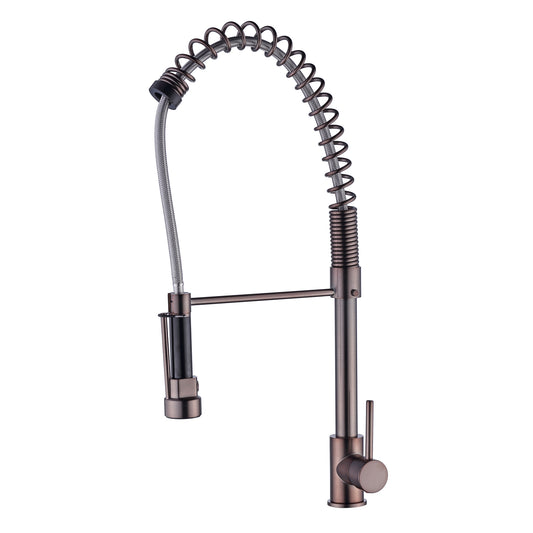 Celie Spring Spout Kitchen Faucet with Hose, Oil Rubbed Bronze