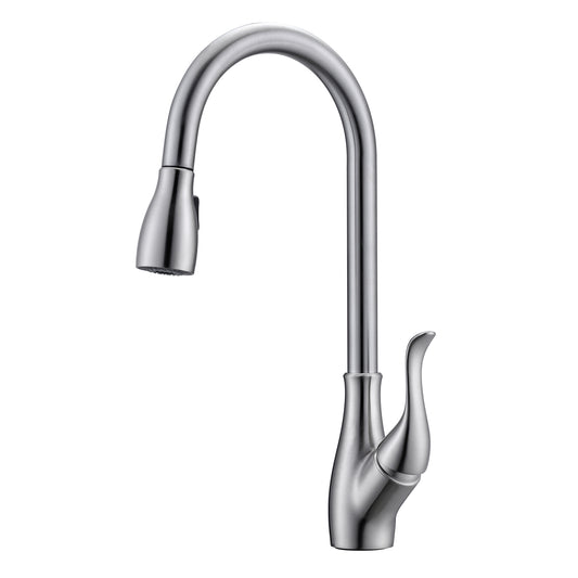 Casoria Pull-down Kitchen Faucet with Hose, Brushed Nickel