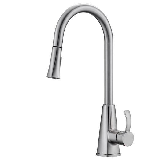 Christabel Pull-down Kitchen Faucet with Hose, Brushed Nickel