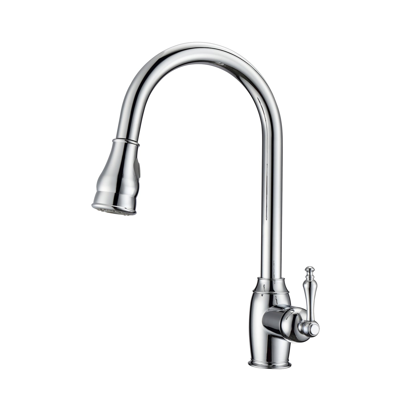Bay 1 Kitchen Faucet, Pull-Out Sprayer, Single Lever Handle, Chrome