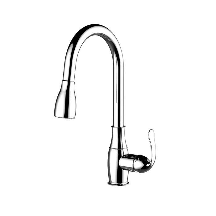 Cullen Kitchen Faucet Pull-Out Sprayer Lever Handles Chrome