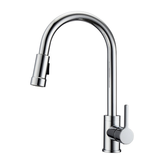 Firth 1 Kitchen Faucet, Pull-Out Sprayer, Single Lever Handle, Chrome