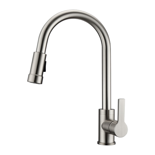 Firth 2 Kitchen Faucet, Pull-Out Sprayer, Single Lever Handle, Brushed Nickel