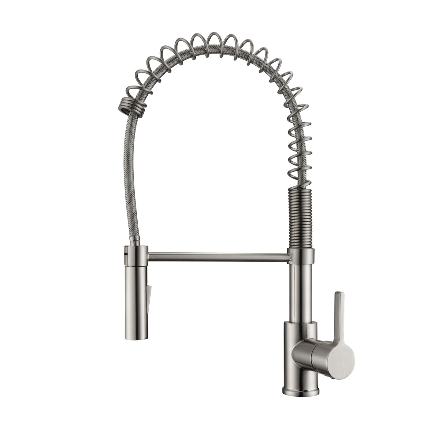 Nikita 1 Kitchen Faucet, Spring, Pull-out Sprayer, Lever Handle, Brushed Nickel