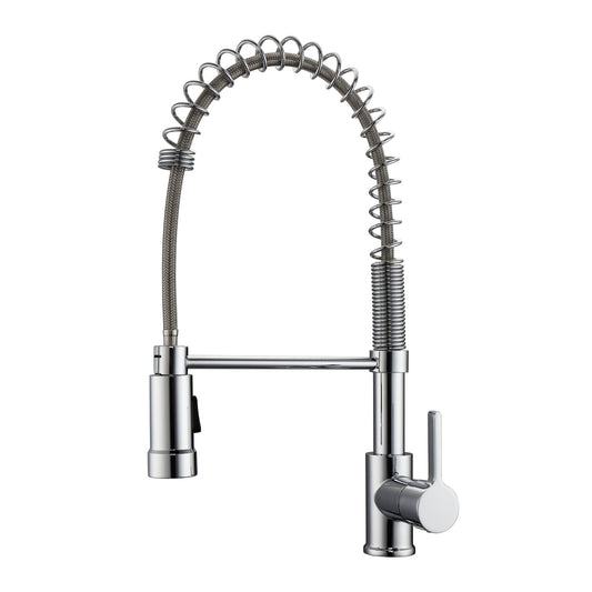 Nueva 1 Kitchen Faucet, Spring, Pull-out Sprayer, Lever Handle, Chrome