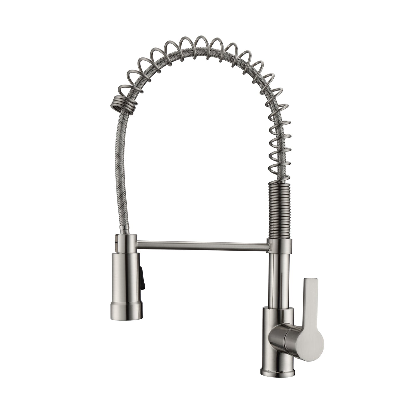 Nueva 2 Kitchen Faucet, Spring, Pull-out Sprayer, Lever Handle, Brushed Nickel