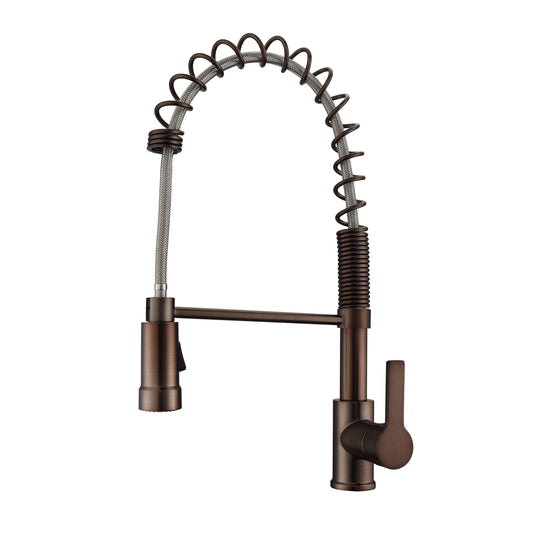 Nueva 2 Kitchen Faucet, Spring, Pull-out Sprayer, Lever Handle, Oil Rubbed Bronze