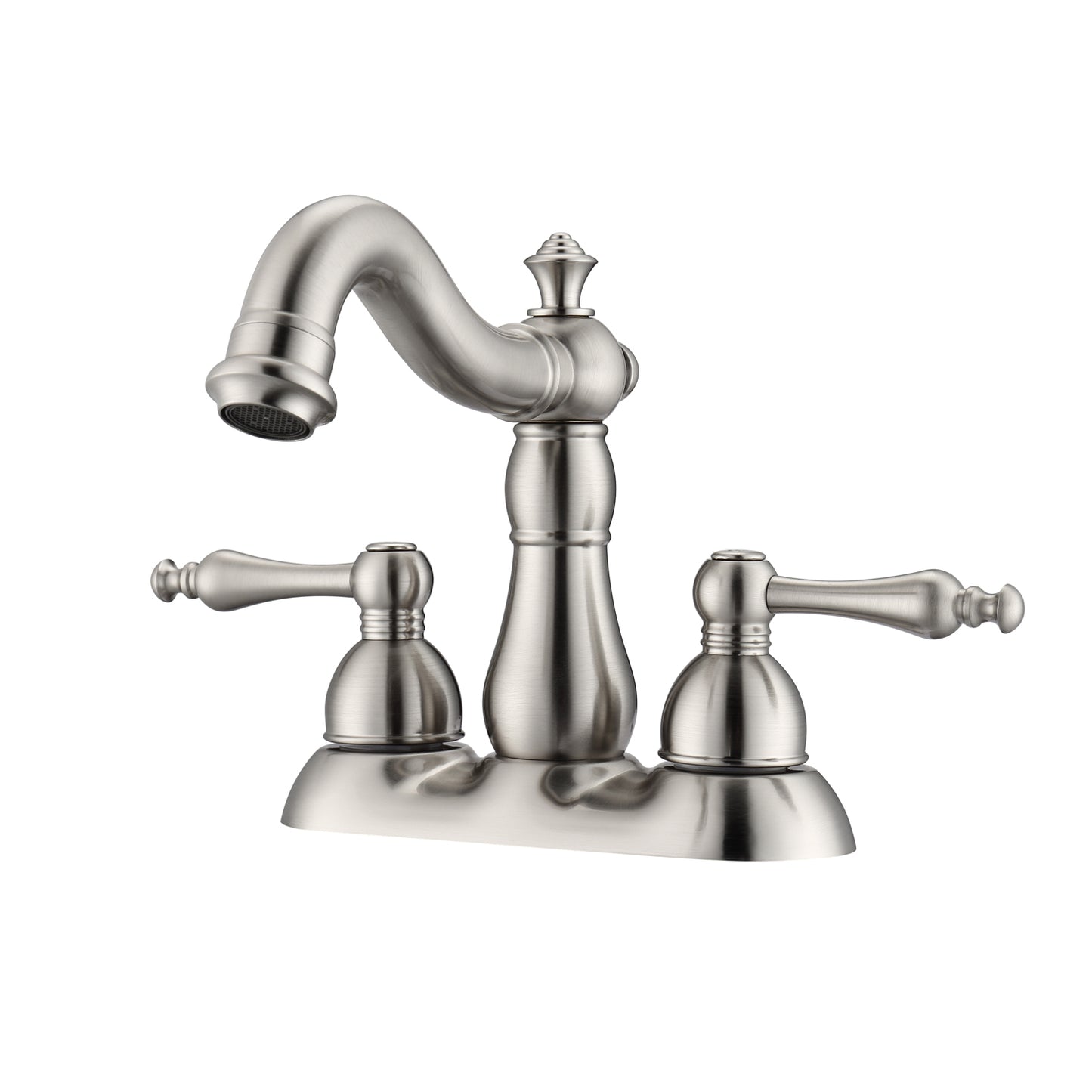 Gabriel Centerset Brushed Nickel Bathroom Faucet - Lever Handles