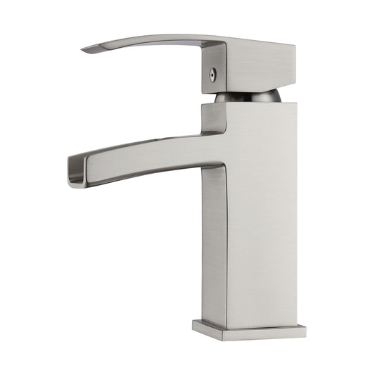 Dario Single Handle Waterfall Style Faucet - Brushed Nickel
