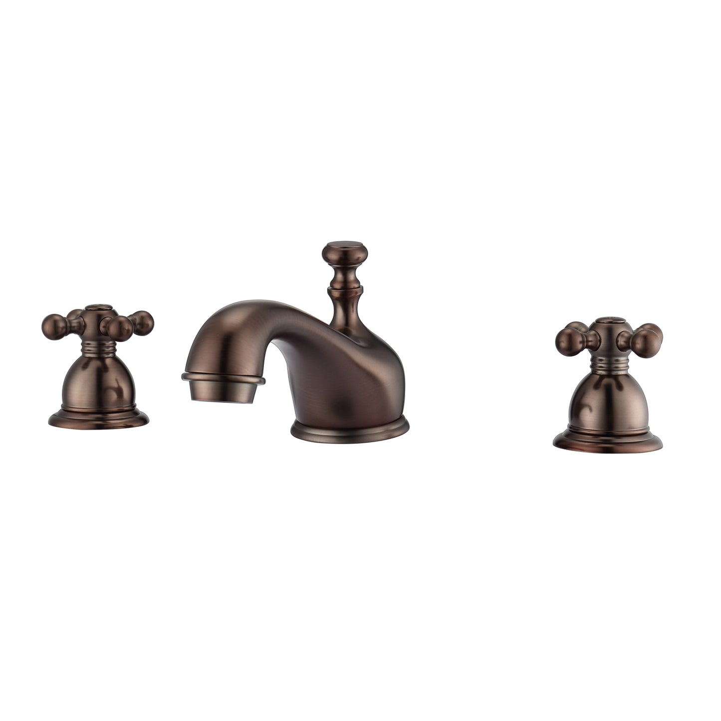 Marsala 8" Widespread Oil Rubbed Bronze Bathroom Faucet with Metal Cross Handles