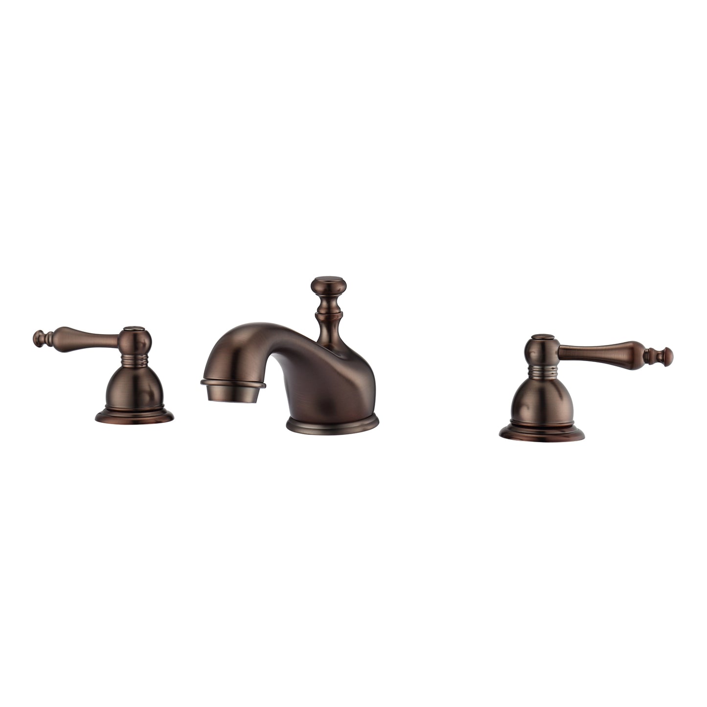 Marsala 8" Widespread Oil Rubbed Bronze Bathroom Faucet with Metal Lever Handles