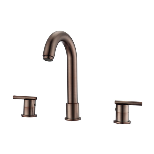 Conley 8" Widespread Oil Rubbed Bronze Bathroom Faucet with Metal Lever Handles