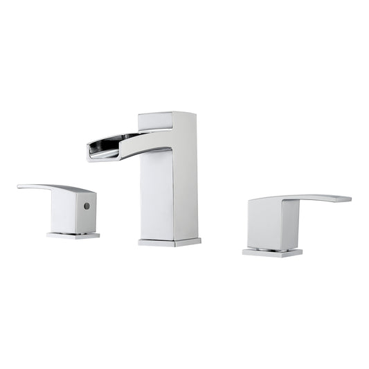 Winthrop 8" Widespread Chrome Bathroom Faucet with Lever Handles