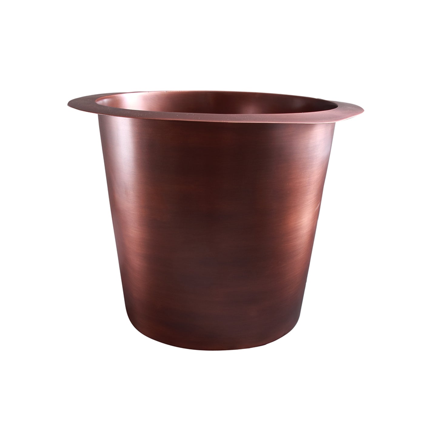 Sykes 12" Round 10" Deep Copper Bar or Prep Sink with Flat Bottom