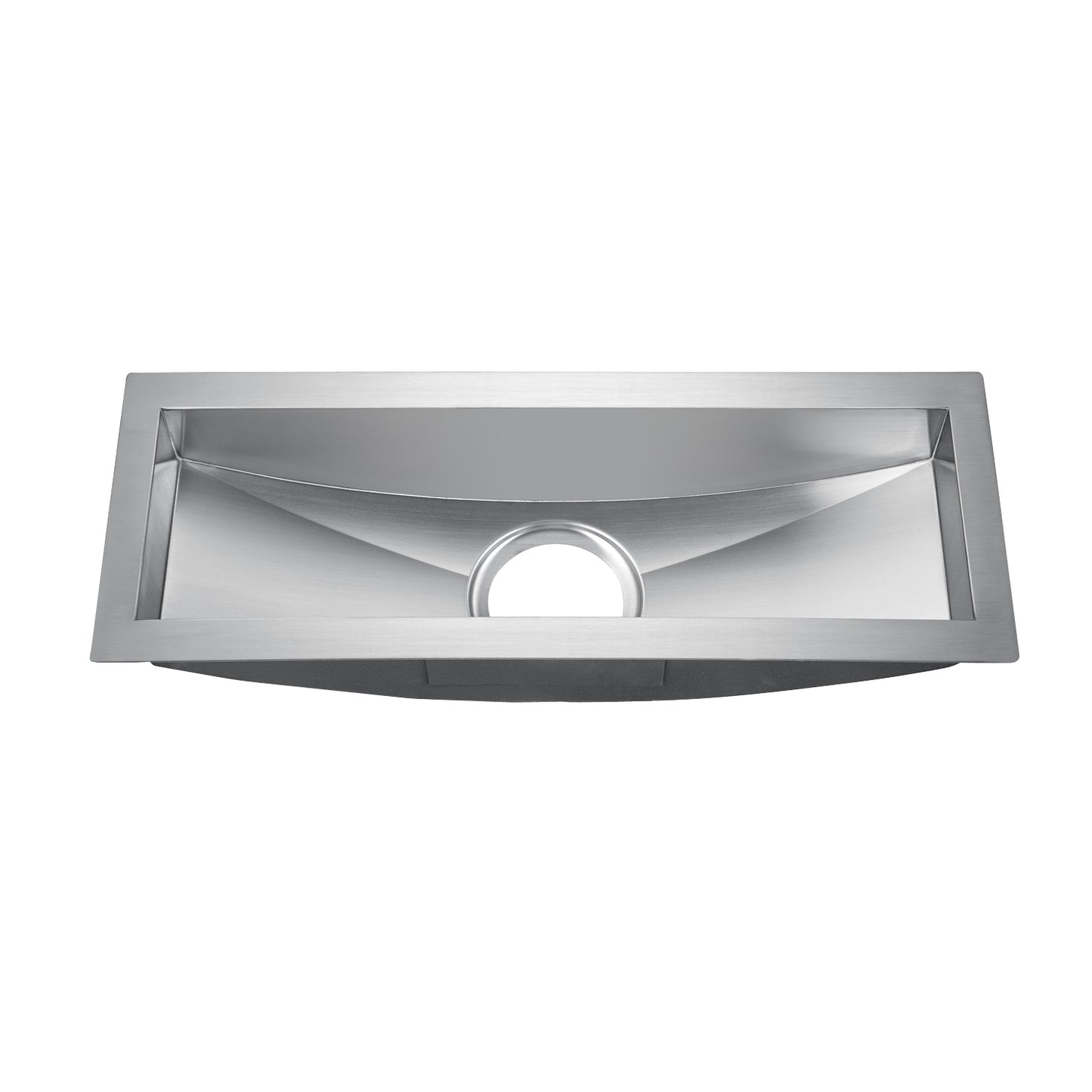 Vedette 22" Stainless Steel Curved Bottom Trough Sink